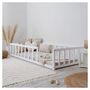 Voir la diapositive 2 : HomeStyle4U Lit de sol pour tout-petits 90x200 cm