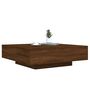 Voir la diapositive 5 : VIDAXL Table basse avec lumieres LED chene marron 100x100x31 cm