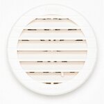 CENTRALE BRICO Grille d'aération abs naturel Diam.12 cm