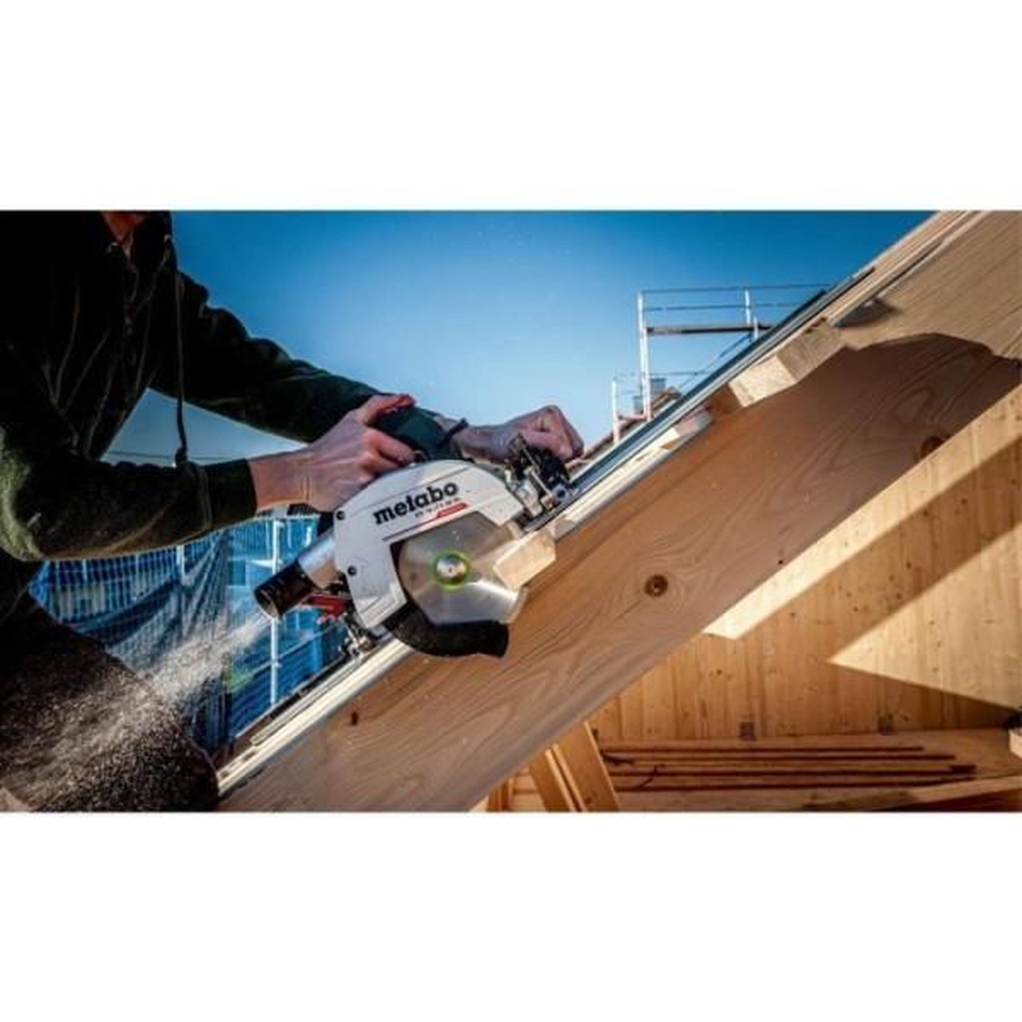 Voir la diapositive 3 : METABO Scie circulaire portative sans fil - METABO - KS 18 LTX 66 BL - 18 V - lame de scie circulaire carbure