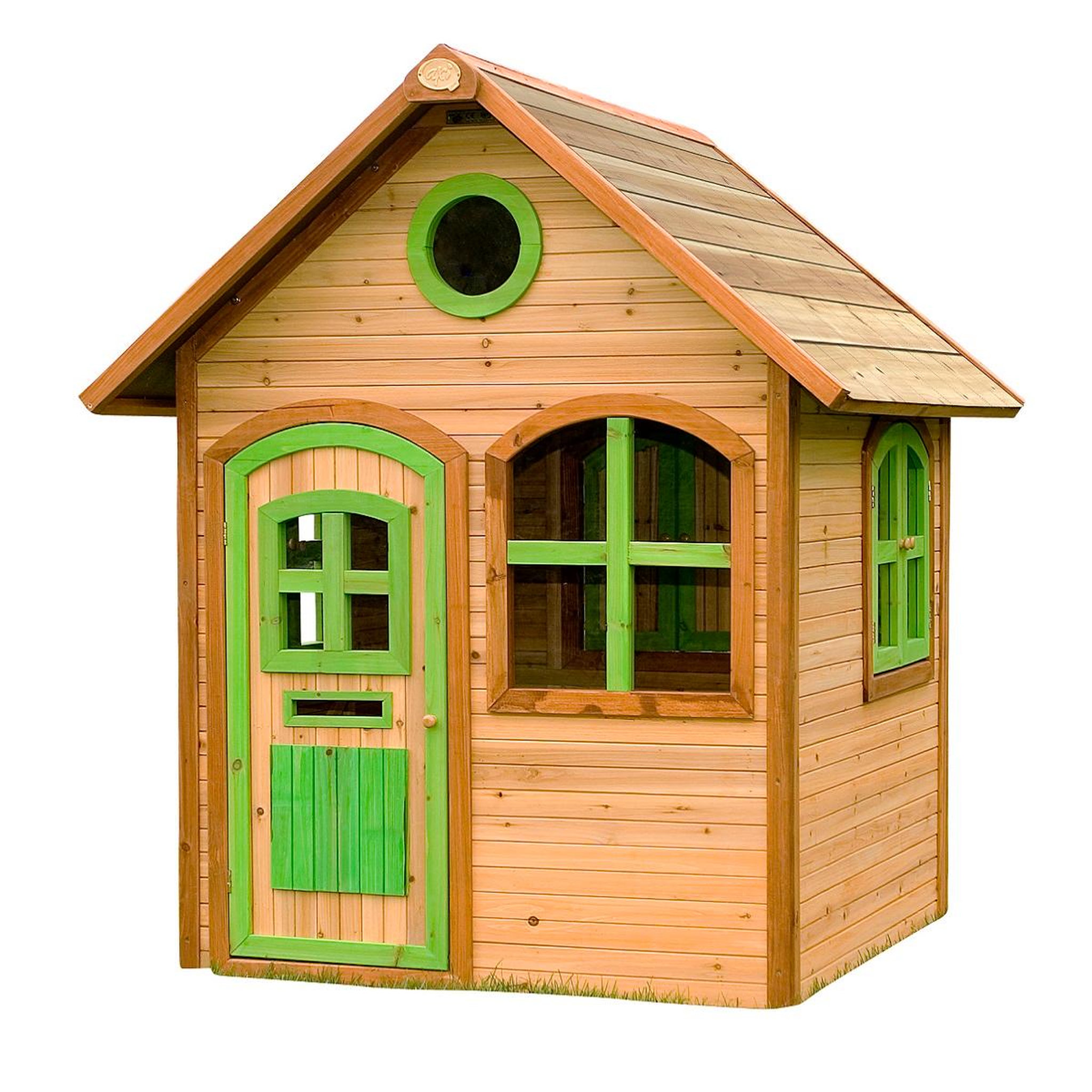 Voir la diapositive 7 : PRAGMA Cabane de jardin pour enfant - Bois - H1.74m - Julia