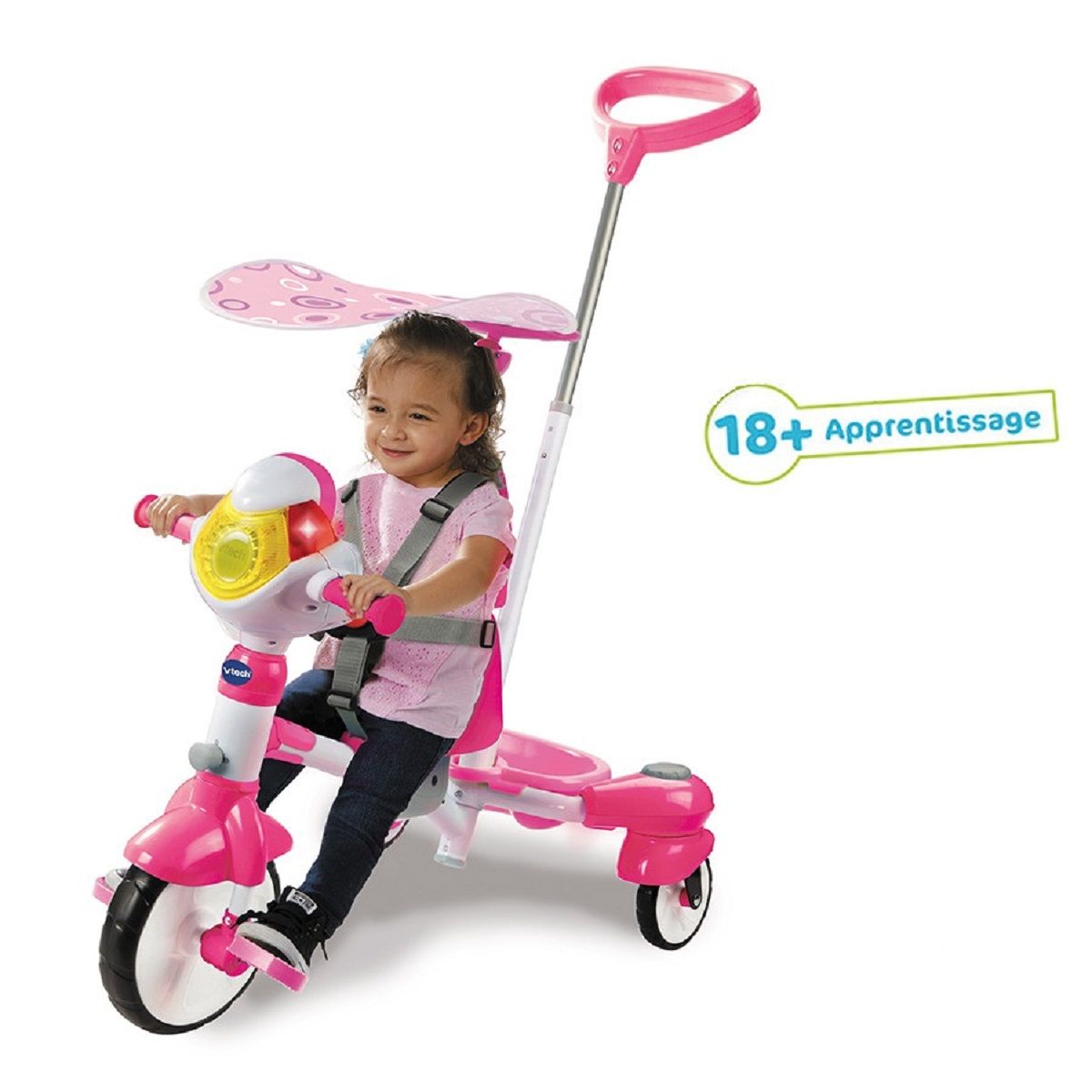 VTECH Tricycle interactif 6 en 1 rose - Dès 9 mois 
