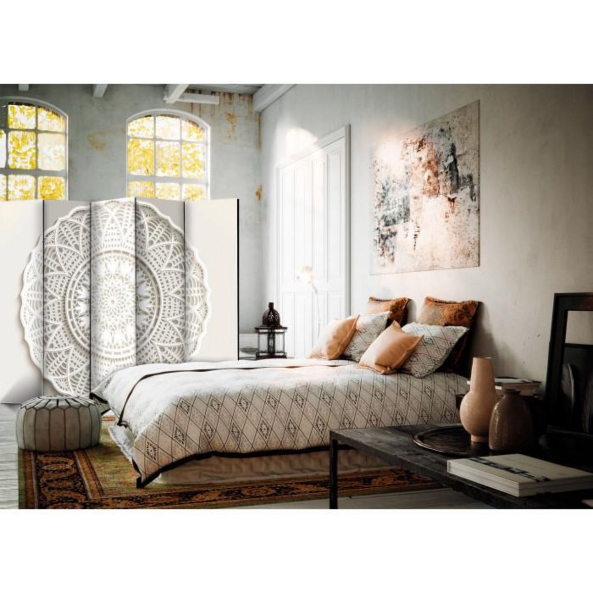 Paris Prix Paravent 5 Volets  Mandala 3D  172x225cm