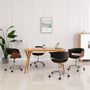 Voir la diapositive 1 : VIDAXL Chaises pivotantes a manger lot de 4 Noir Similicuir
