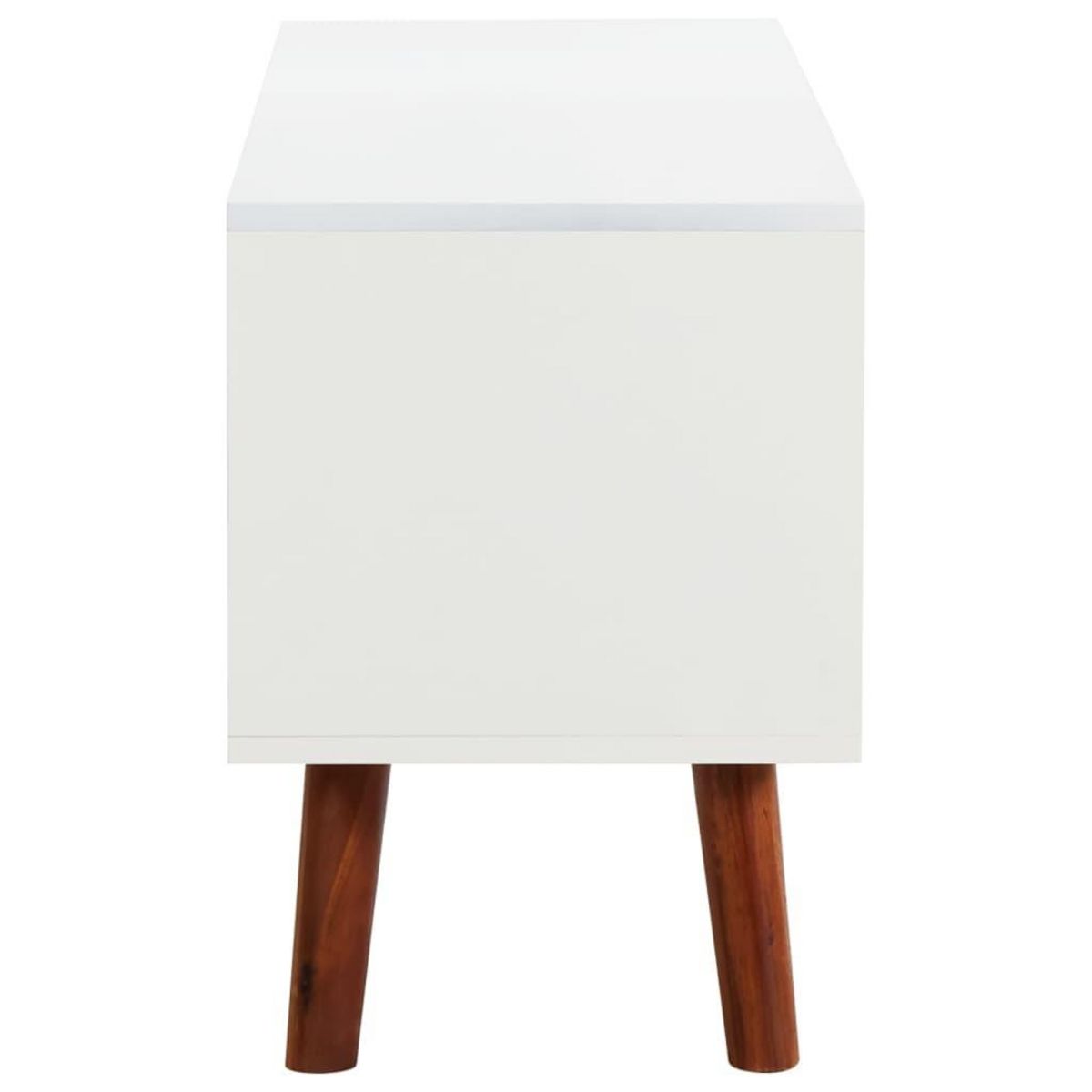 VIDAXL Meuble TV 110x35x50 cm Bois d'acacia solide et MDF