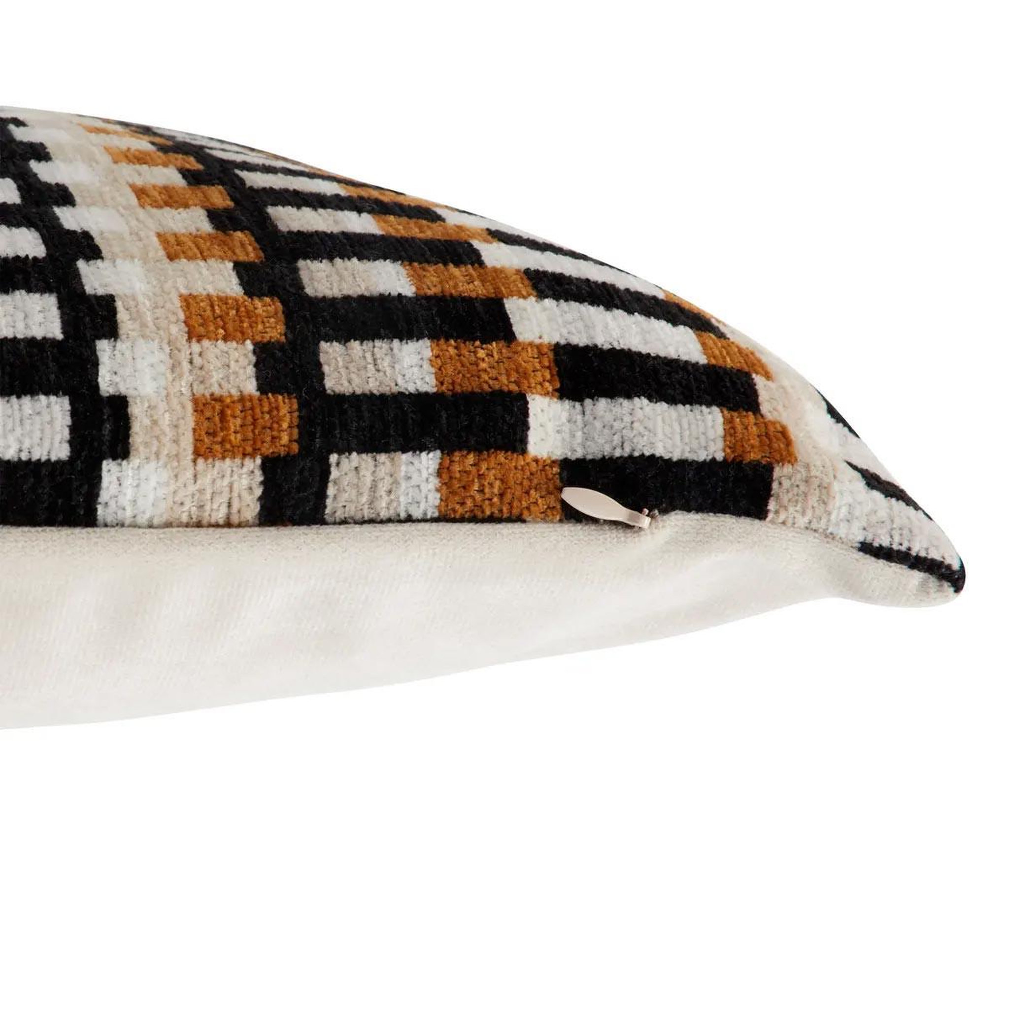 Voir la diapositive 2 : ATMOSPHERA Coussin déco jacquard  disso  30x50cm beige lin