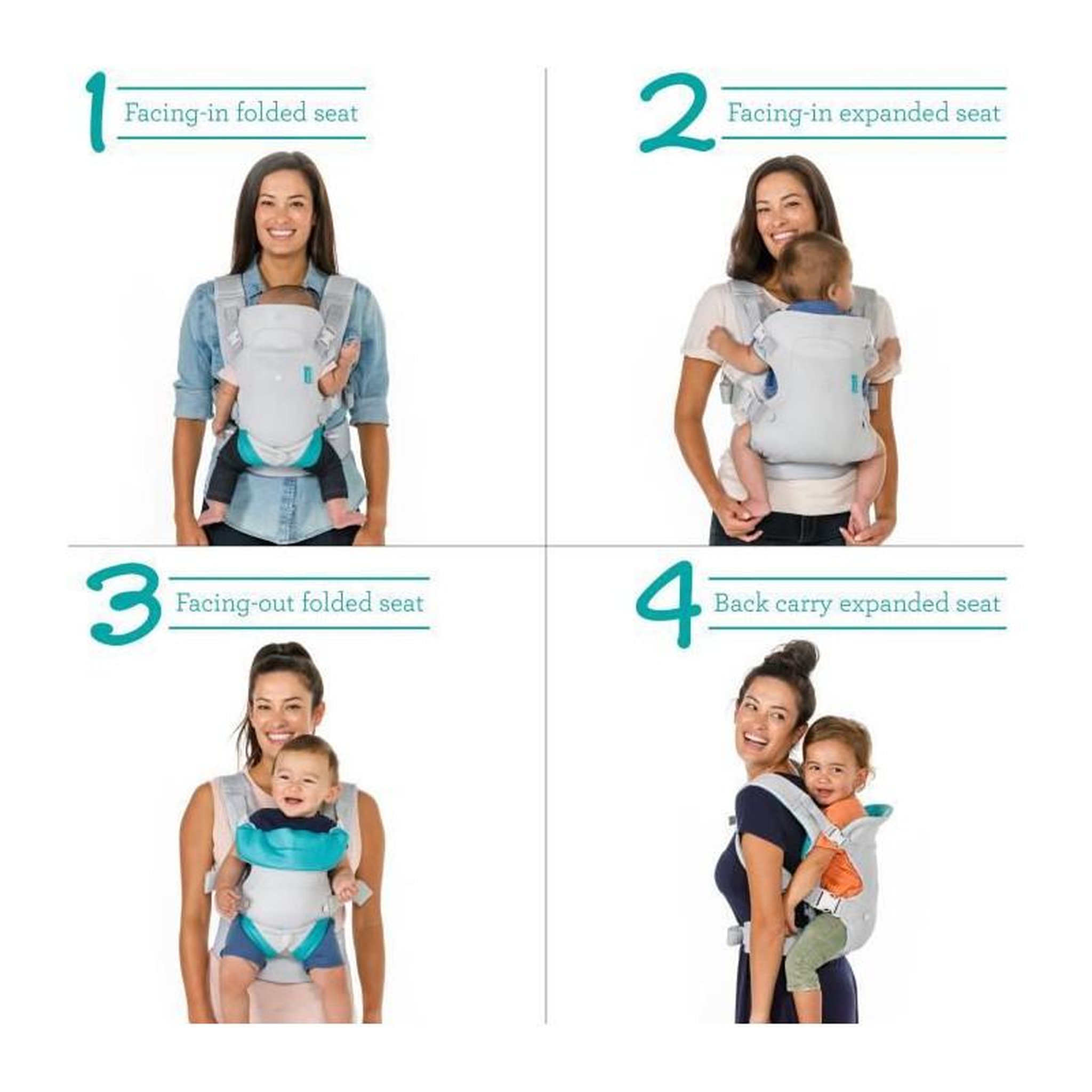 Voir la diapositive 3 : INFANTINO INFANTINO Porte-bebe flip air