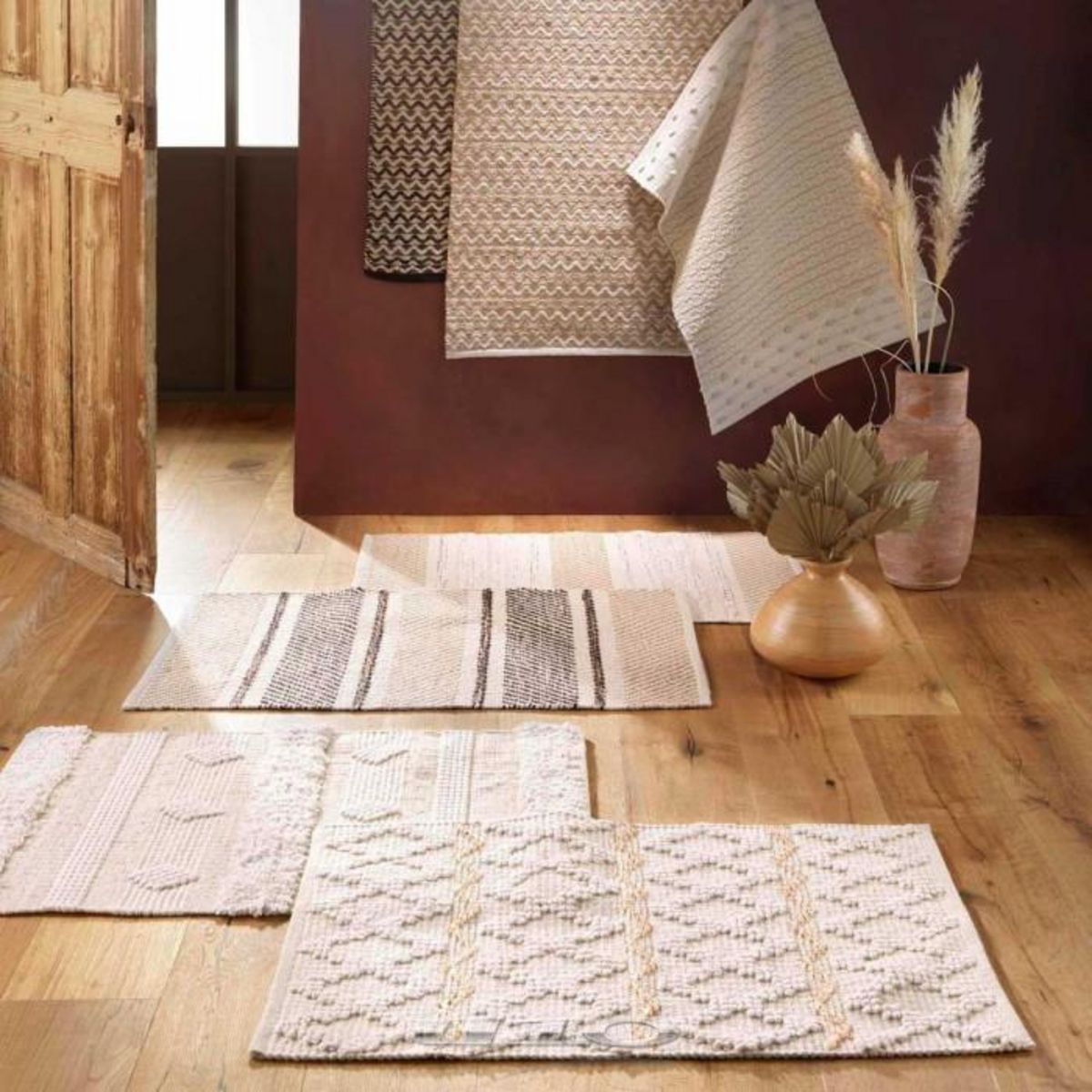 Paris Prix Tapis Déco Fantaisie  Athos  60x90cm Naturel