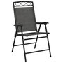 Voir la diapositive 3 : VIDAXL Chaises de jardin pliables lot de 8 en acier et textilene
