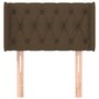 Voir la diapositive 3 : VIDAXL Tete de lit avec oreilles Marron Fonce 83x16x78/88 cm Tissu