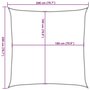 Voir la diapositive 6 : VIDAXL Voile d'ombrage 160 g/m^2 Bleu 2x2 m PEHD
