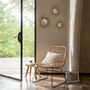 Voir la diapositive 4 : ATMOSPHERA Lot de 3 Miroirs Muraux Déco  Laura  31cm Naturel