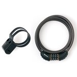 Master lock Cable Antivol Vélo [1,8 m Câble] [Combinaison] [Extérieur] [Support Fixation Vélo] 8120EURDPRO