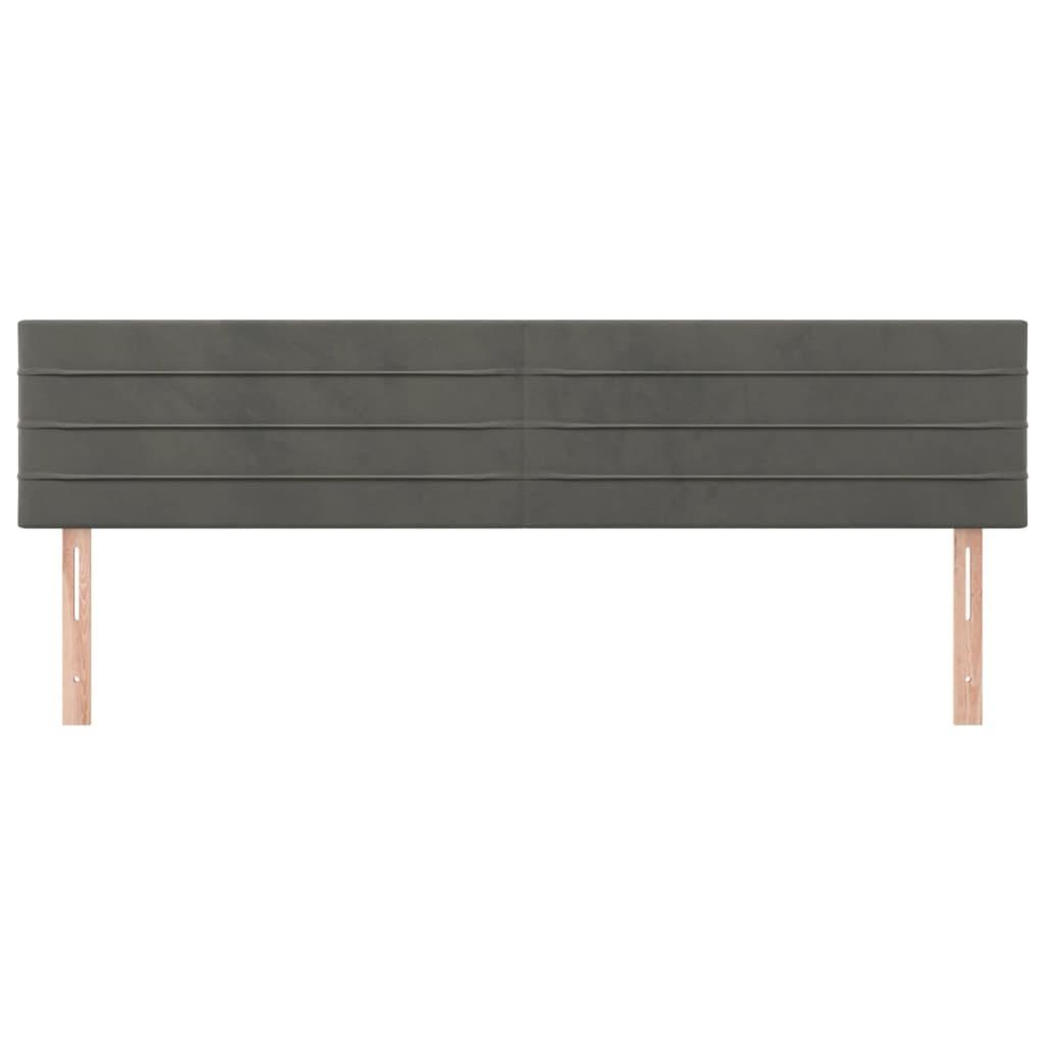 Voir la diapositive 3 : VIDAXL Tetes de lit 2 pcs Gris fonce 100x5x78/88 cm Velours