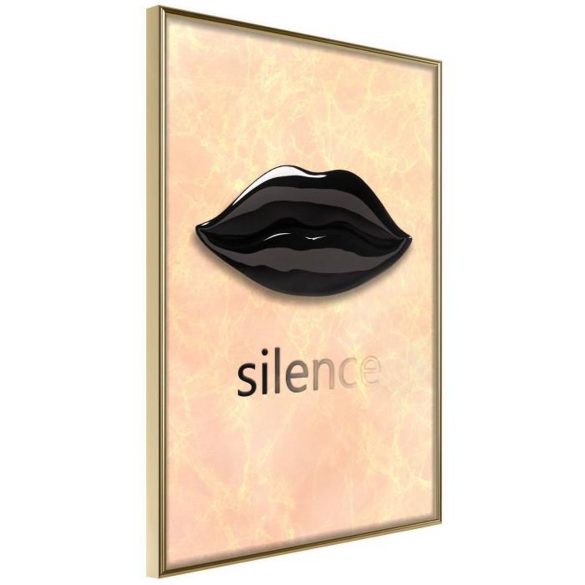 Paris Prix Affiche Murale Encadrée  Silent Lips