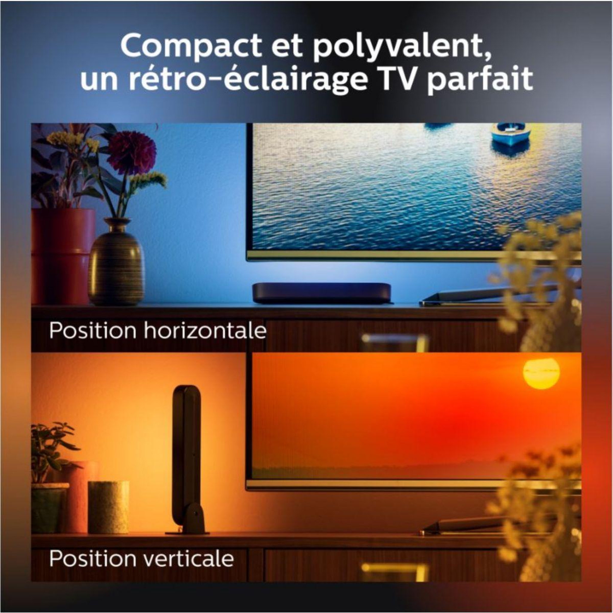 Voir la diapositive 5 : PHILIPS HUE Lampe connectée Play White&Color Ambiance