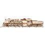 UGEARS Maquette en bois : Train à Vapeur V-Express avec tendeur, modèle mécanique