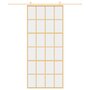 Voir la diapositive 3 : VIDAXL Porte coulissante dore 90x205 cm verre ESG clair et aluminium