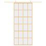 Voir la diapositive 3 : VIDAXL Porte coulissante dore 90x205 cm verre ESG clair et aluminium
