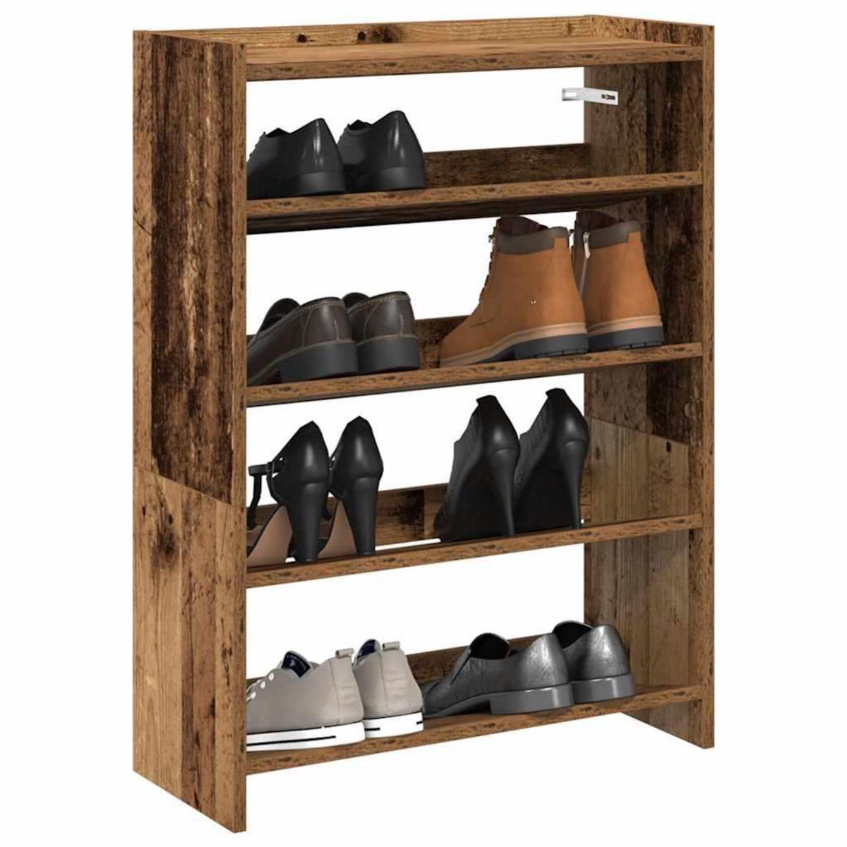VIDAXL Etagere a chaussures vieux bois 60x25x81 cm bois d'ingenierie