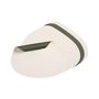 Voir la diapositive 6 : BJORN Set de table curve réversible - 6 pièces - Cuir recyclé blanc crème et vert de gris