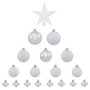 Voir la diapositive 2 : FEERIC LIGHT & CHRISTMAS Kit 18 Pièces Déco de Noël  Colorama  23cm Blanc