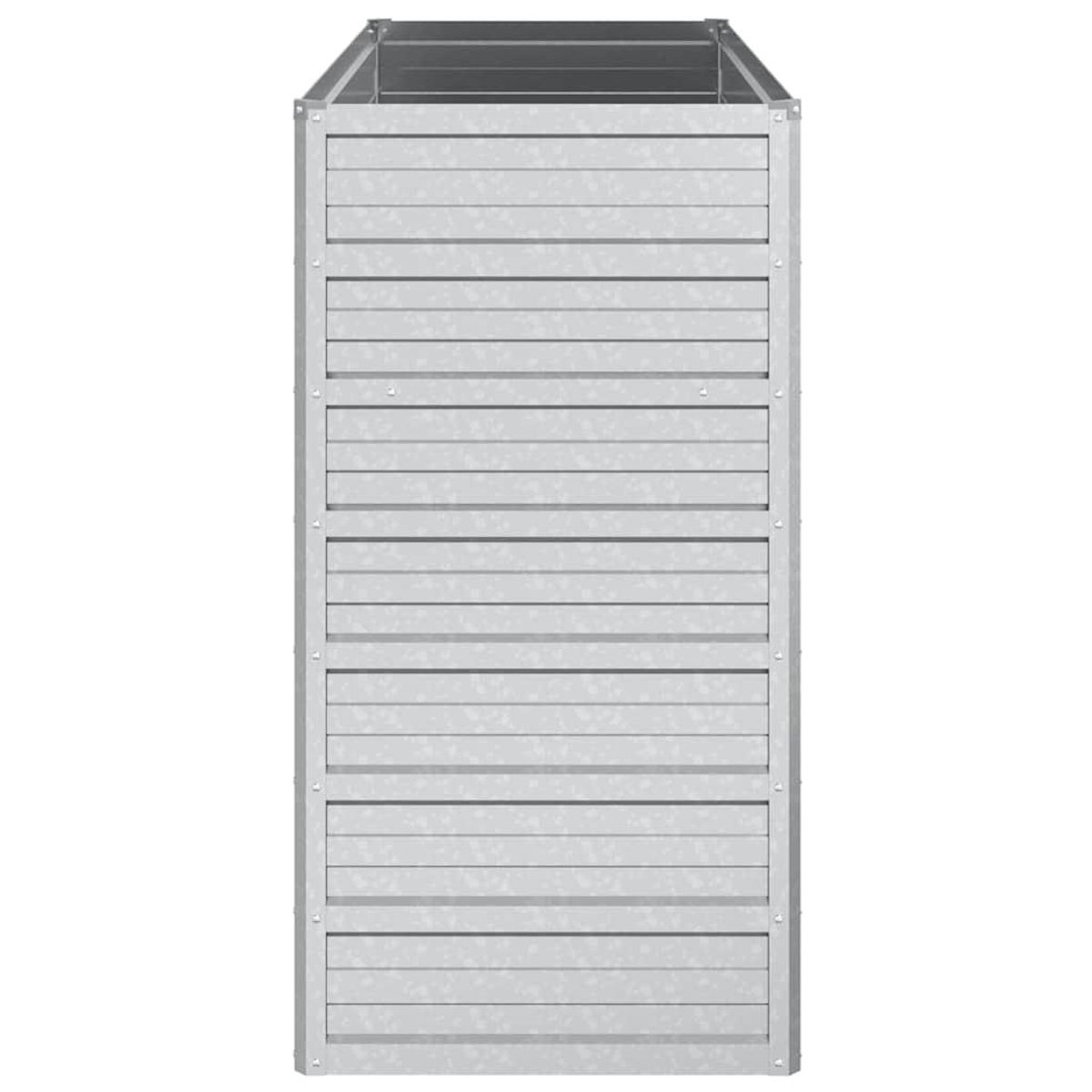 VIDAXL Lit sureleve de jardin 100x40x77 cm Acier galvanise Argente