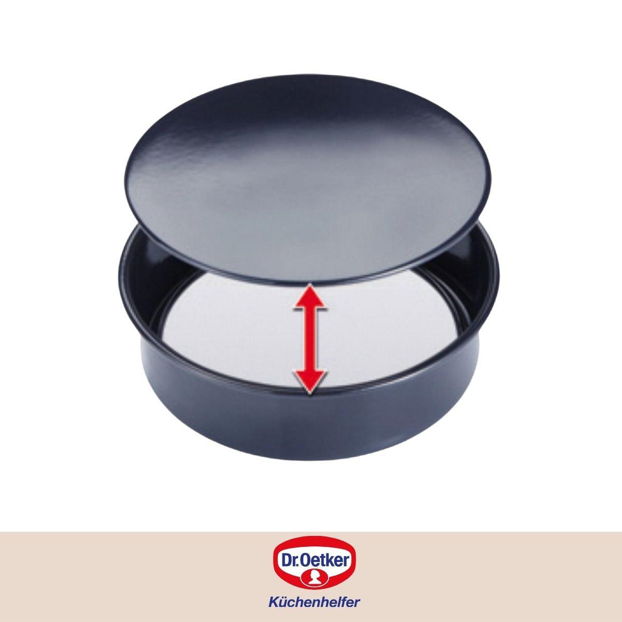 Voir la diapositive 5 : DR.OETKER Moule à manqué fond amovible 26,5 cm dr oetker back liebe