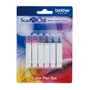 Brother Kit 6 stylos de couleur indélébiles pour ScanNCut