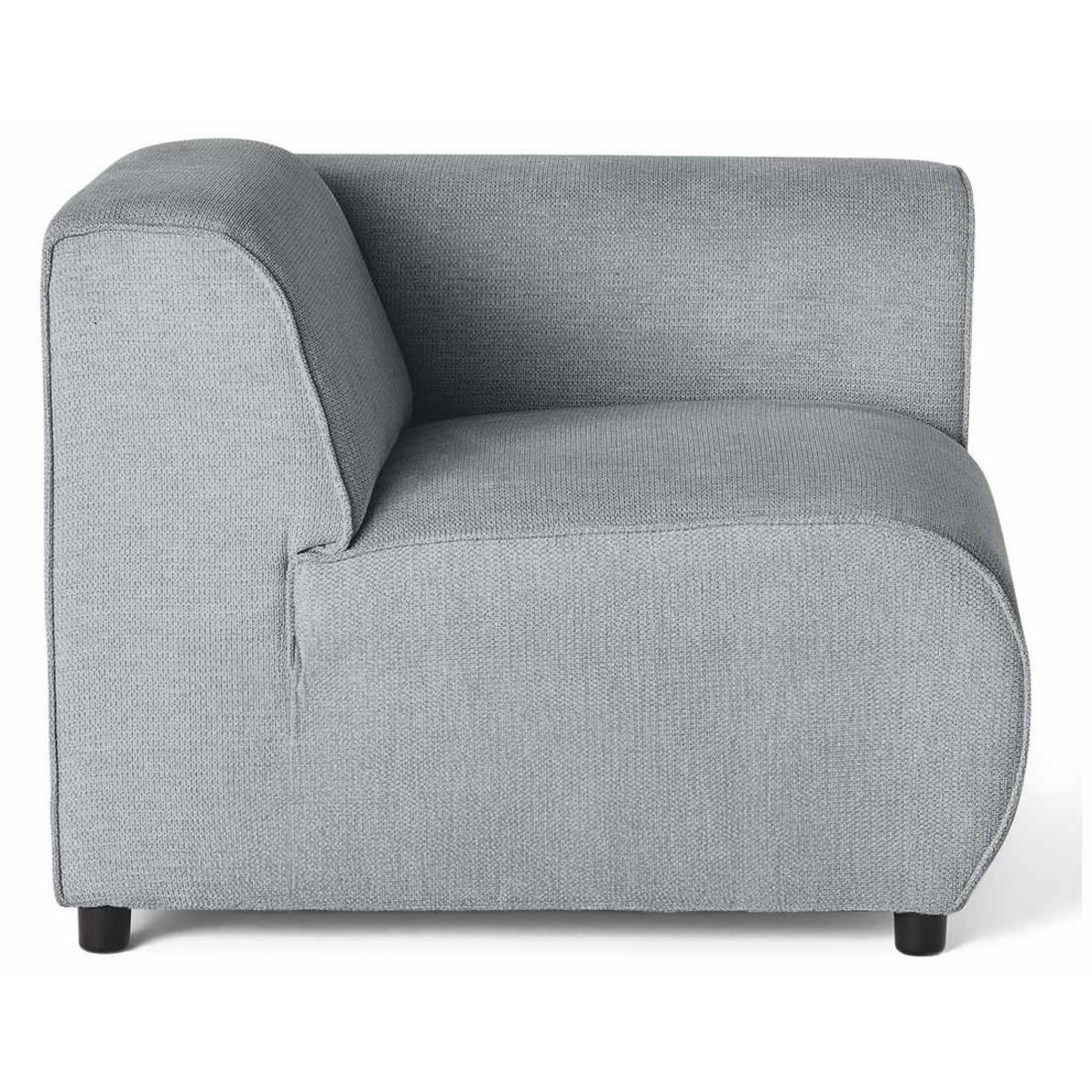 LISA DESIGN Suaro - module d'assise d'angle droit en tissu texturé