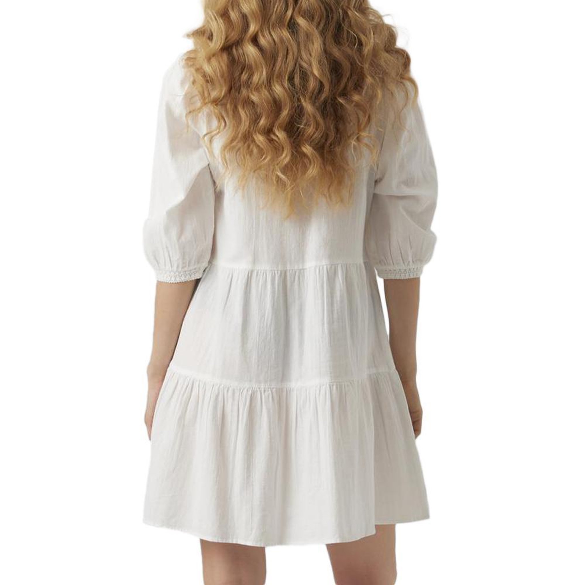 Voir la diapositive 2 : Vero Moda Robe Blanche Femme Vero Moda Pretty