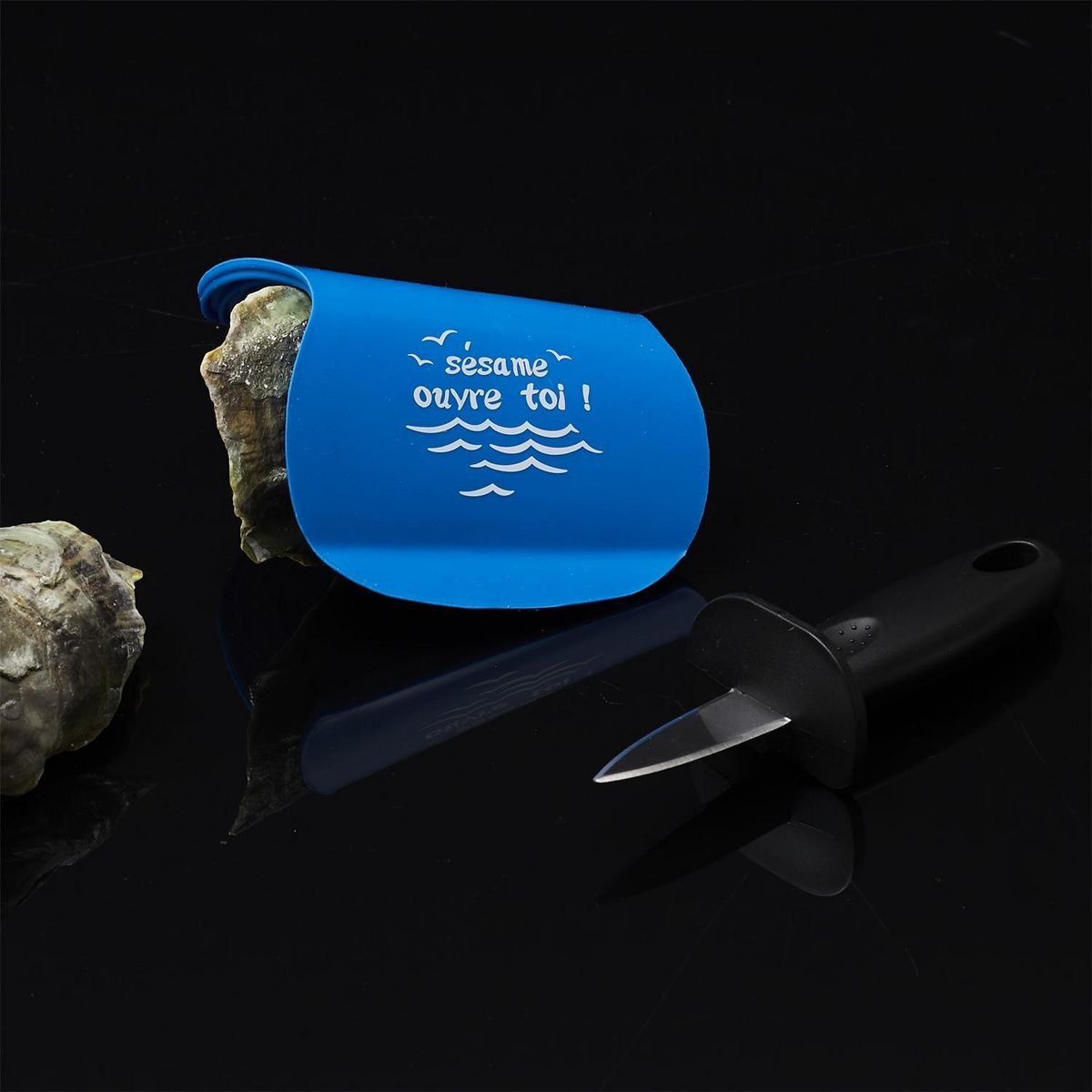 The Home Deco Factory Couteau à huitres avec support silicone