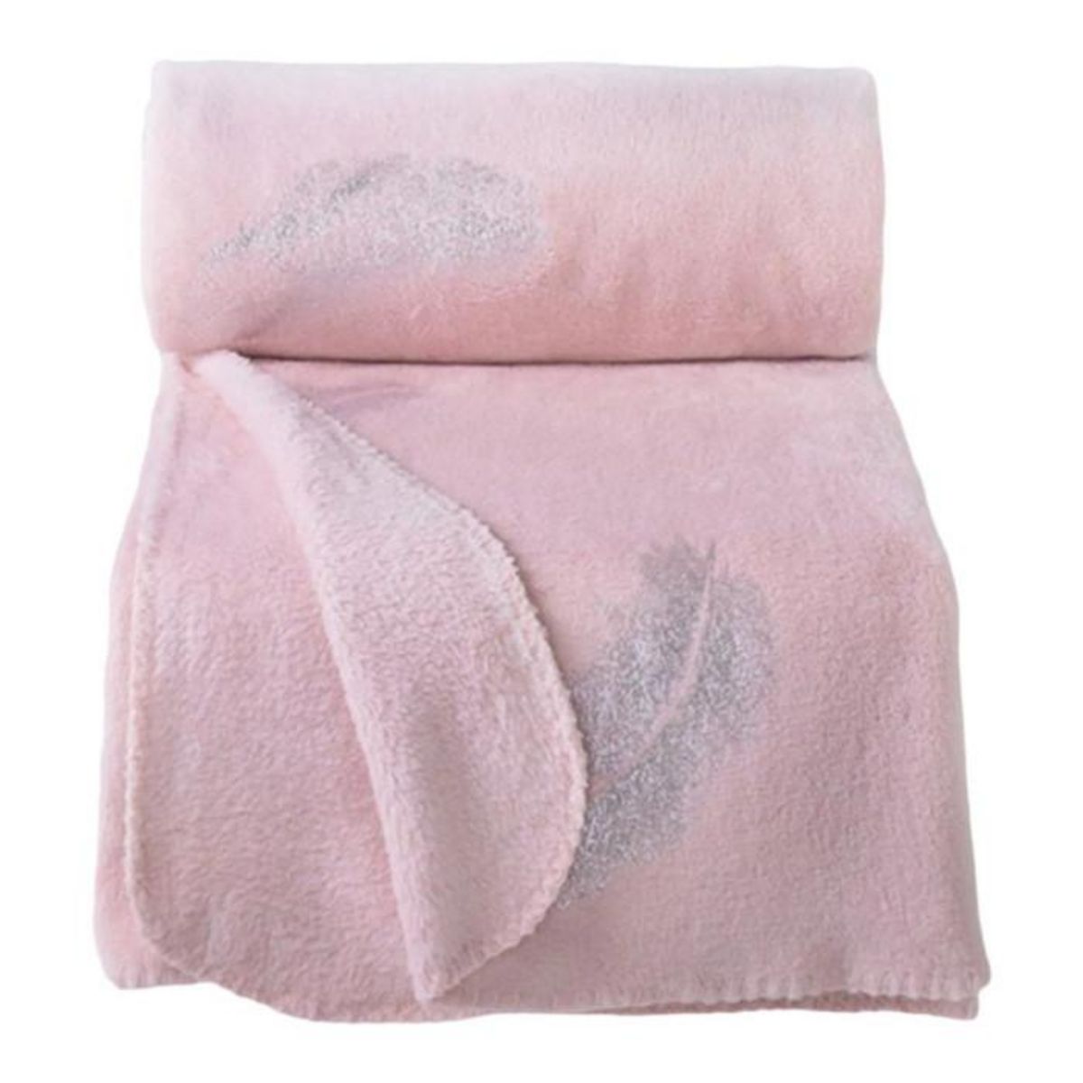 Paris Prix Plaid Polaire  Plumette  127x152cm Rose