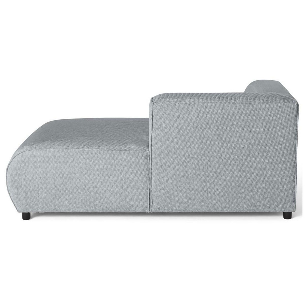 LISA DESIGN Suaro - module d'assise méridienne droit en tissu texturé