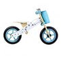 KINDERLINE - Vélo d'équilibre en bois Etoile - Turquoise