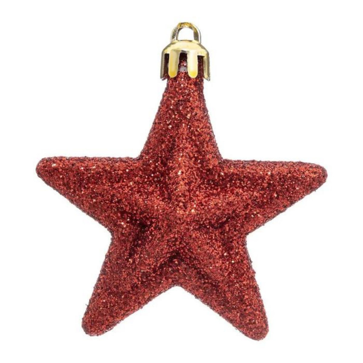 ATMOSPHERA Sujet de Noël 6 Pièces  Délice  7cm Vert, Rouge & Or