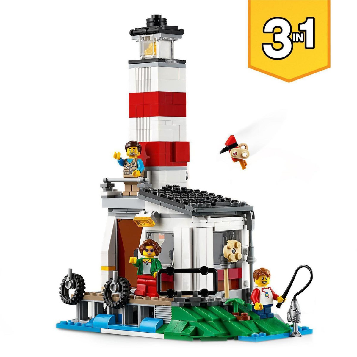 LEGO Creator 3 en 1 31108 Les Vacances en Caravane en Famille