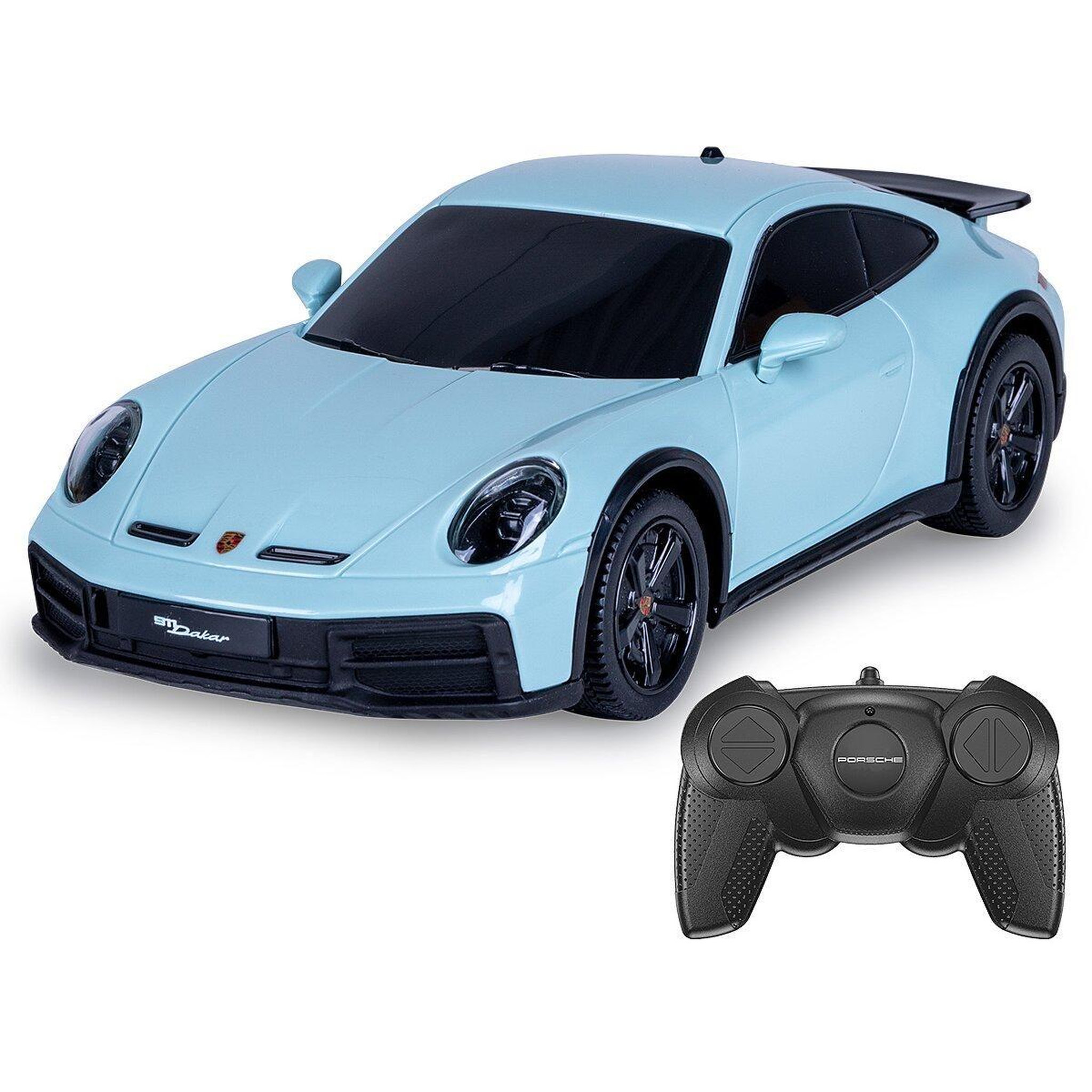 Voir la diapositive 4 : Jamara Voiture télécommandée porsche 911 dakar 1:24 vert ombré 2,4ghz