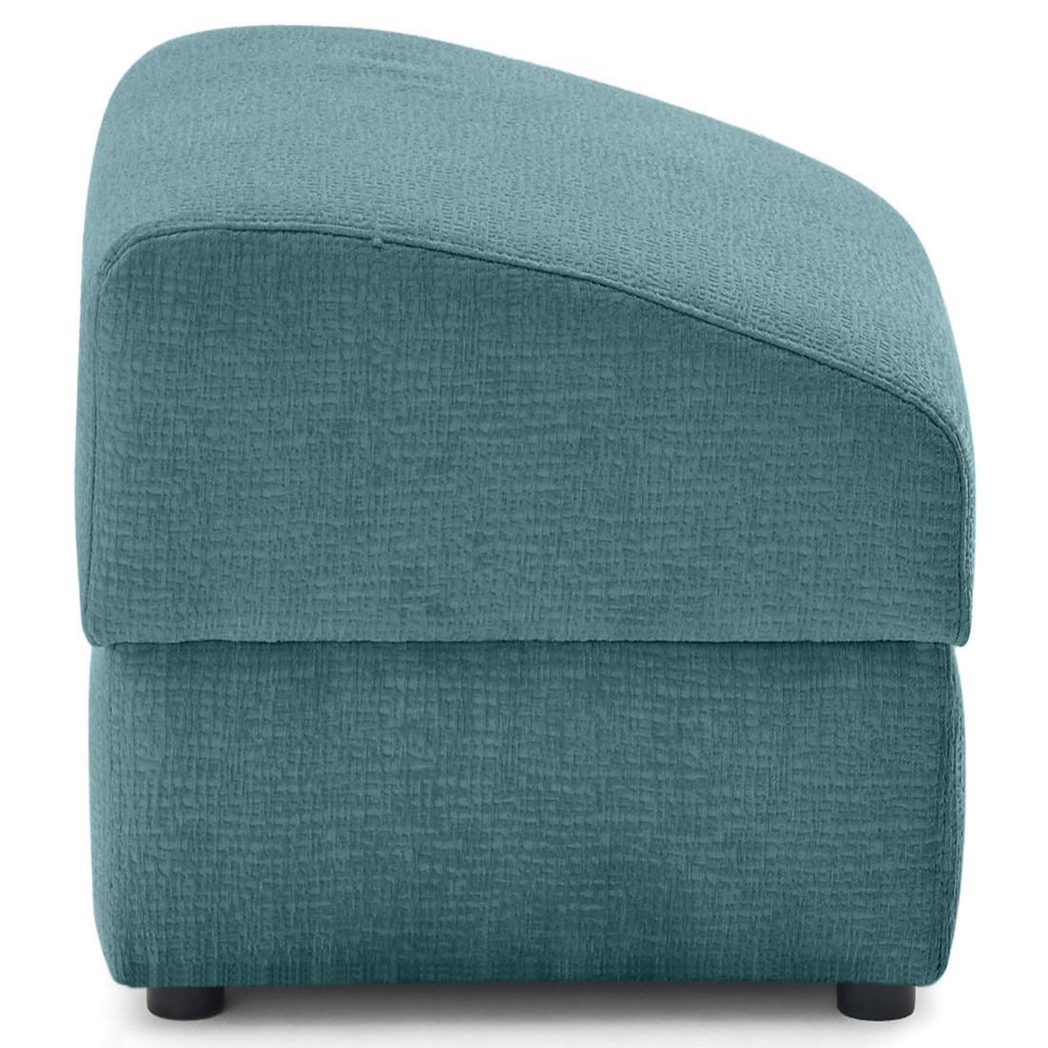 Voir la diapositive 4 : LISA DESIGN Bastille - pouf en tissu velours relief