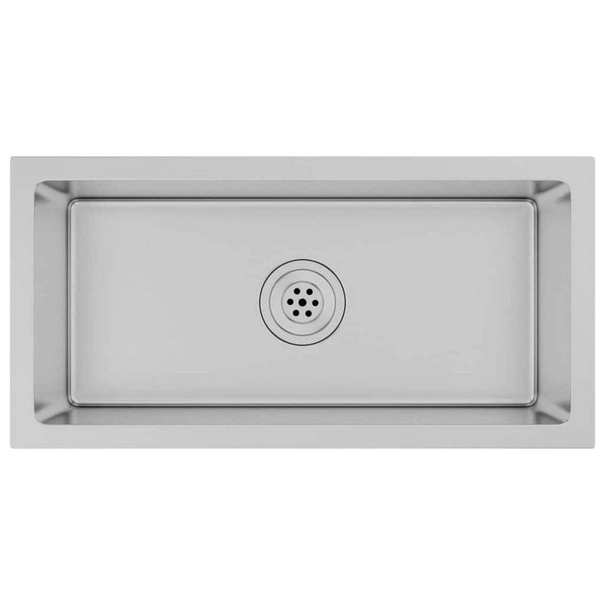 VIDAXL Evier de cuisine fait main Acier inoxydable