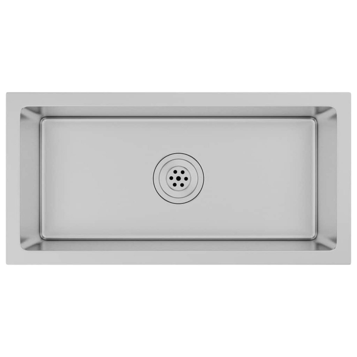 VIDAXL Evier de cuisine fait main Acier inoxydable