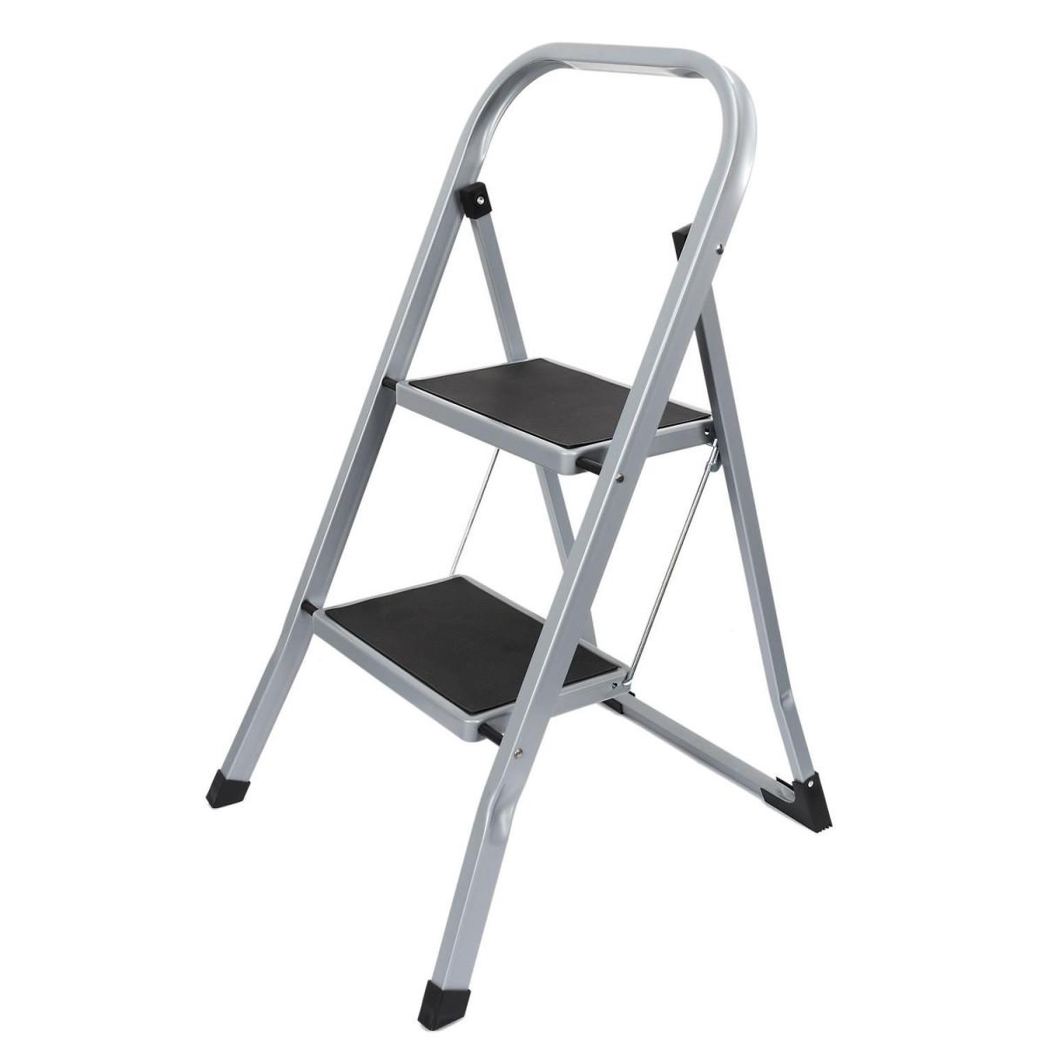 Voir la diapositive 1 : Je cherche une idee Escabeau 2 marches en métal  confort  81cm gris
