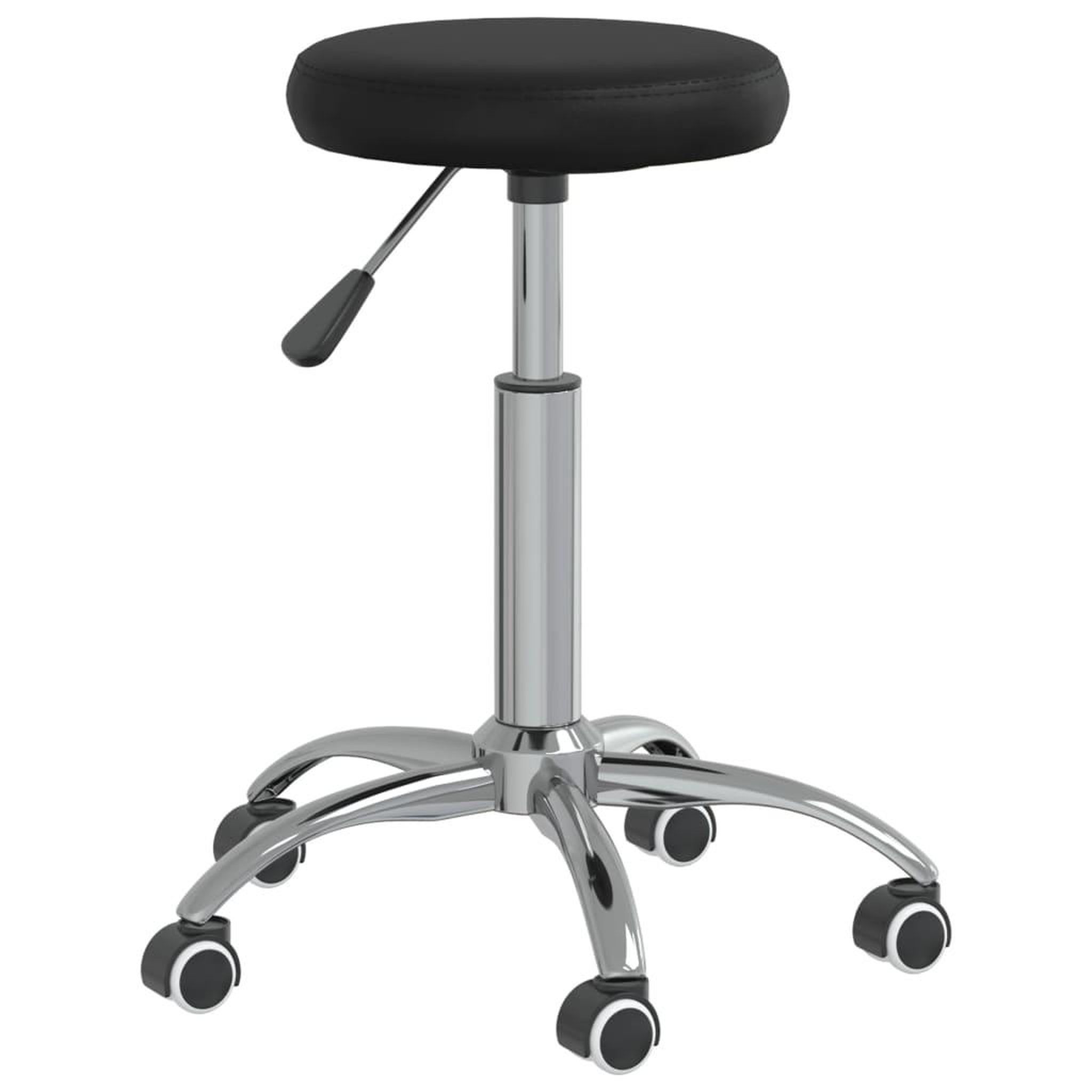 Voir la diapositive 3 : VIDAXL Chaise pivotante de bureau Noir Similicuir