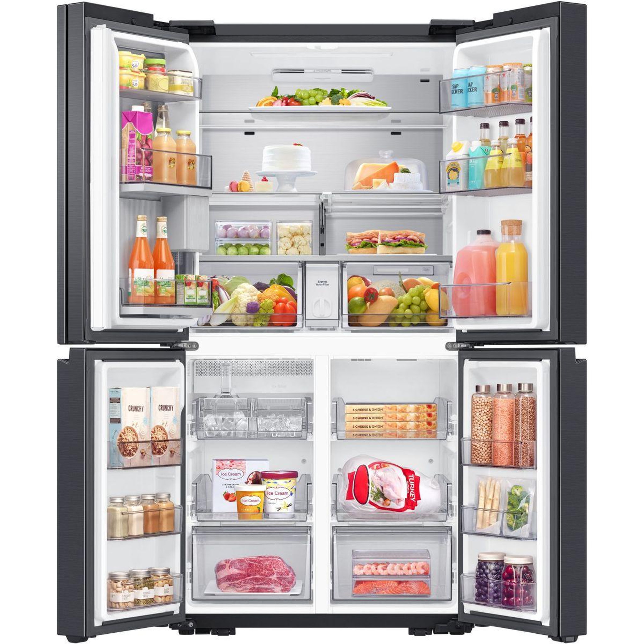 Voir la diapositive 2 : Samsung Réfrigérateur multi portes RF65DG960ESG