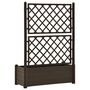 Voir la diapositive 5 : VIDAXL Jardiniere avec treillis 100x43x142 cm PP Moka