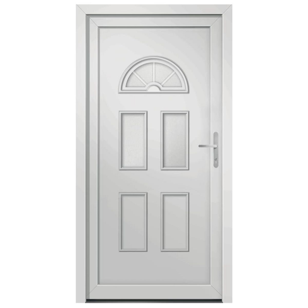 VIDAXL Porte d'entree blanc 110x210 cm PVC