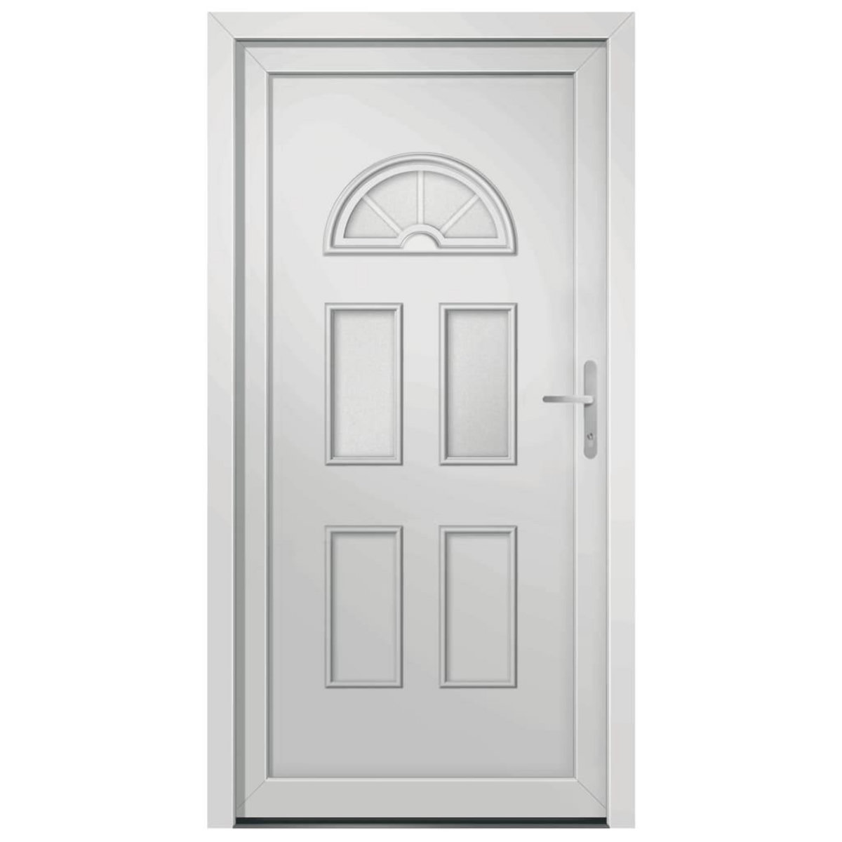 VIDAXL Porte d'entree blanc 110x210 cm PVC