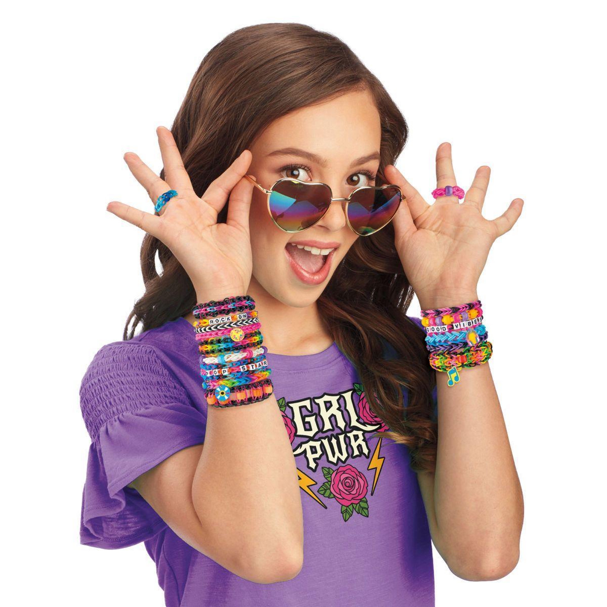 Voir la diapositive 6 : Lexibook Kit de bracelet élastiques à tisser Rock 'n' roll