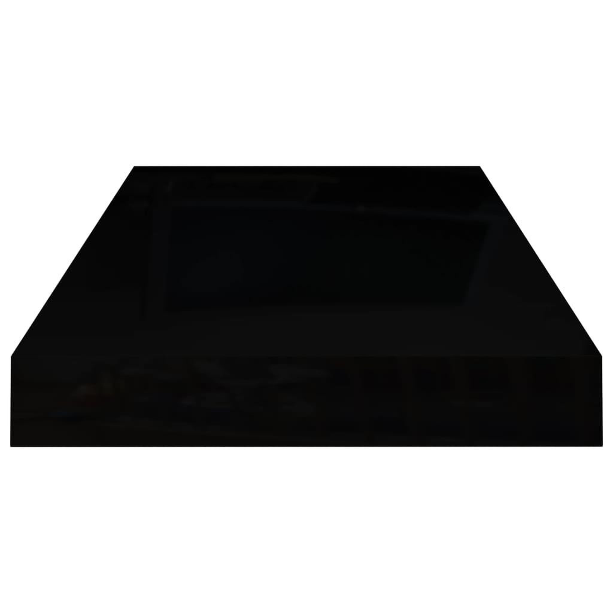 Voir la diapositive 5 : VIDAXL Etagere murale flottante Noir brillant 50x23x3,8 cm MDF