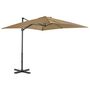 Voir la diapositive 2 : VIDAXL Parasol de jardin avec base portable taupe